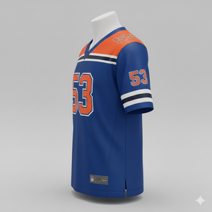 Maillot de football américain personnalisé par sublimation, motif uni, grande taille, short, nom et numéro d'équipe personnalisés, unisexe, best-seller - Product Image 4