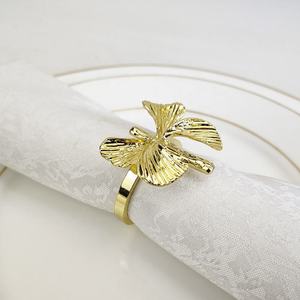 Anneaux de serviette décoratifs en acier inoxydable pour la maison et la restauration, accessoire de décoration de table élégant - Product Image 2