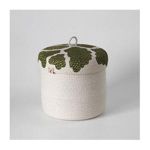 Cesta de Almacenamiento Rectangular de Ratán Natural Hecha a Mano con Asa, Organizador Multiusos Ecológico Tejido para Ropa, Juguetes y Mantas - Product Image 3