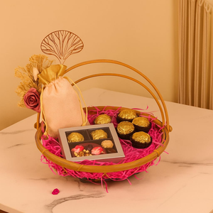 Panier-cadeau écologique haut de gamme multi-usages en métal à double poignée, lot de 2 - Product Image 3