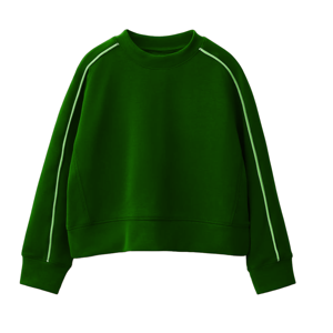 เสื้อสเวตเชิ้ตคอกลม แขนยาว ทรงหลวม สีพื้น ผ้าถัก ยูนิเซ็กส์ ความยาวครอป สไตล์ลำลอง สำหรับฤดูใบไม้ร่วง - Product Image 2