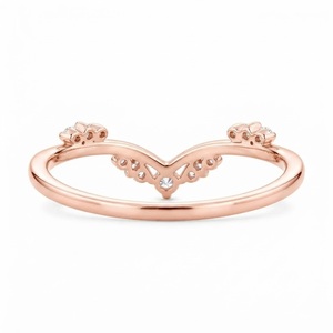 Bague de fiançailles et de mariage en argent plaqué or rose de luxe avec moissanite taille brillant certifiée GRA, cadeau d'anniversaire, Saint-Valentin - Product Image 5