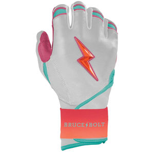 ถุงมือตีเบสบอลรุ่น Bear Series แบบแขนยาว สีชมพูอ่อนขาว BRUCE BOLT ทำจากหนัง Cabretta 100% - Product Image 5