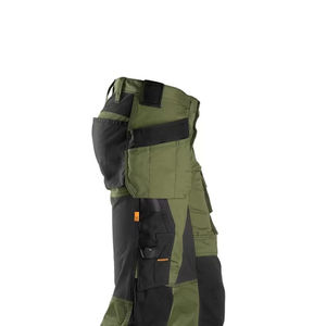 Men's Green <b>Work</b> <b>Pants</b> Polyester Abrasion Resistant <b>Cargo</b> Style with Reinforced Knees and Multiple Pockets - Product Image 5