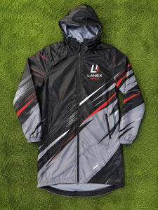 Chaqueta Impermeable Larga con Capucha y Diseño de Sublimación Personalizado, Cortavientos, Ropa de Lluvia para Exteriores con Logotipo Personalizado para Hombre - Product Image 6