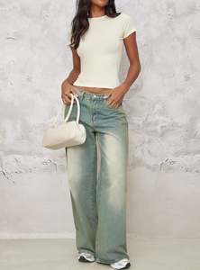 Camiseta Corta de Algodón 100% 180GSM para Mujer, Camisetas Ligeras con Estampado Personalizado, Camisetas Tipo Baby Tee Teñidas, Tops para Mujer - Product Image 5