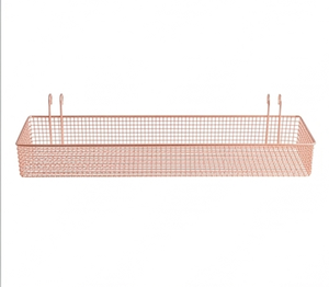 Premium Copper Wire Hanging <b>Storage</b> <b>Basket</b> Rectangle Metal <b>Mesh</b> Organizer For Multi-Purpose Neatening and Display - Product Image 5
