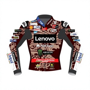เสื้อแจ็คเก็ตหนังสำหรับผู้ชาย Francesco Bagnaia MotoCP รุ่น 2026 สำหรับขี่มอเตอร์ไซค์ ตัดเย็บตามสั่ง พร้อม Hump มาตรฐาน CE ระดับ 2 - Product Image 1
