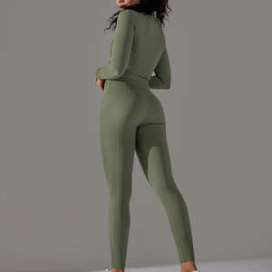 Custom Ladies Sports Clothes Suit Seamless Women Sportswear <b>Girls</b> Clothing Sets Gym Fitness Sets Women's Yoga Wear Sets - Product Image 5