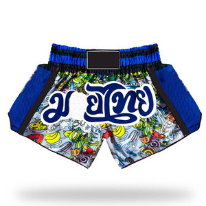 Shorts de Muay Thai en tissu satiné, pour la boxe, le karaté, la gym, l'entraînement, les combats, respirants, équipement d'entraînement pour les arts martiaux - Product Image 5