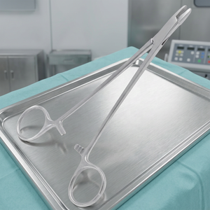 Pince chirurgicale porte-aiguille en acier inoxydable à prix de gros pour la chirurgie générale, instrument manuel - Product Image 2
