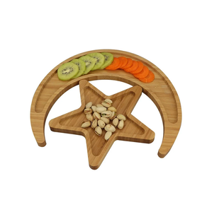 Plateau en bois décoratif pour la maison, plateau de l'Aïd, Ramadan Kareem, assiette lune et étoile, décoration intérieure, plateau de service de l'Aïd, produit très demandé - Product Image 4