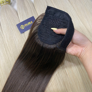 Extensions de cheveux vietnamiennes en queue de cheval, cheveux humains de qualité supérieure, aspect naturel, vente en gros, 100% cheveux vierges vietnamiens, cheveux humains bruts - Product Image 5