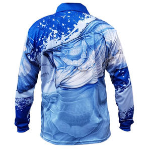 Camisa de Pesca Ligera de Primavera 100% Algodón, Talla Grande, Ropa Deportiva, Manga Larga, Secado Rápido, Sublimada para Hombre - Product Image 5