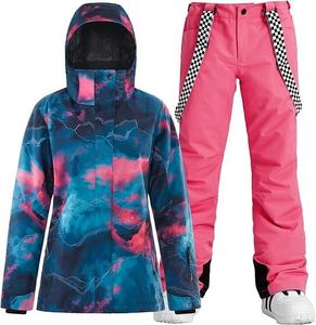 Professional Custom Women's <b>Ski</b> Suit Waterproof Breathable Zipper Stand Up Collar Fully Taped Seams Windproof Plus Size - Product Image 3
