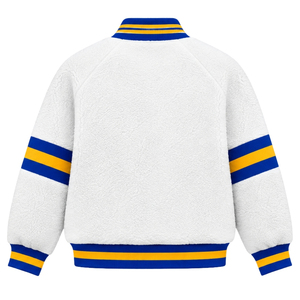 เสื้อแจ็คเก็ตเชอร์ปาแบบกลับด้านได้สำหรับผู้หญิง Custom Sigma Gamma Rho  เสื้อคลุมบอมเบอร์ขนแกะอุ่นๆ  เสื้อคลุมกันหนาวแบบสองด้านสำหรับชมรมนักศึกษากรีก  OEM - Product Image 2