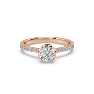 Luxury Designer Round Brilliant Cut Diamond Ring for Engagement Wedding Casual and Formal Wear Available at Factory Price - Product Image 1