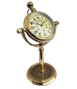 Vintage Brass Mantel <b>Clock</b> Antique Shelf <b>Clock</b> Decorative Tabletop Timepiece Classic <b>Retro</b> Home Office Living Room Decor - Product Image 2