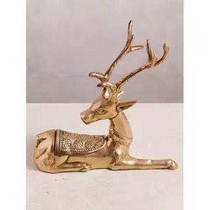 Statue de renne décorative en fer de qualité supérieure, décoration de Noël pour la collection d'ameublement de la maison - Product Image 1