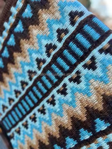 Les couleurs attrayantes de la meilleure qualité montrent la couverture de cheval idéale pour l'équitation occidentale laine de Nouvelle-Zélande Double tissage tissé à la main - Product Image 3