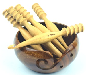 AYAANS-Ensemble de crochets en bois ergonomique pour travaux d'aiguille et de fil - Product Image 1