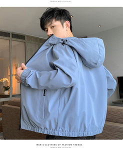 เสื้อโค้ทกันหนาวผู้ชายแบบซอฟต์เชลล์ ไซส์ใหญ่ แจ็คเก็ตบุขนหนา มีฮู้ด สำหรับตั้งแคมป์ รุ่นปี 2026 - Product Image 5