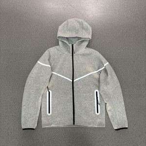 เสื้อฮู้ด OEM 2026 Tech Fleece 25 รุ่นใหม่ ชุดกีฬาแบบมีซิปสะท้อนแสงสำหรับฤดูใบไม้ร่วง พร้อมตัวอย่างฟรี - Product Image 5
