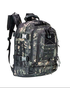 <b>Waterproof</b> Zippered Tactical <b>Backpack</b> with Interior Slot Pocket tactical interior slot large capacity polyester <b>Backpack</b> - Product Image 6