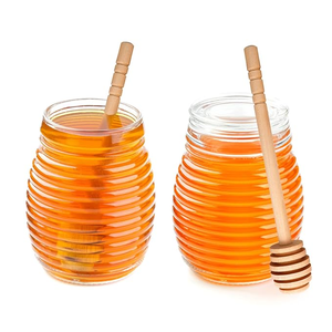 Cuillère à miel en bois écologique en forme de nid d'abeille, agitateur et bâtonnet pour pot de miel, idéal pour la maison, les fêtes et les mariages - Product Image 5