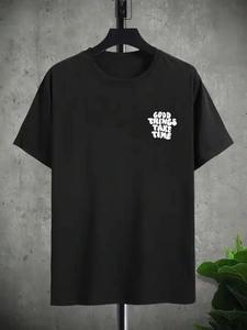 Pakistan Men's T-shirts 100% Cotton Knitted Customized Colors & Logo Wholesale High Quality Casual - Product Image 2