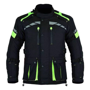 Blousons de moto en cuir personnalisés pour adultes, kits complets, coupe-vent, avec impression par transfert thermique sur le devant uni - Product Image 5