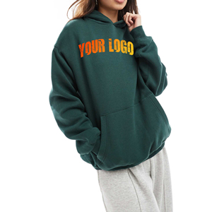 OEM Pullover Custom Front Heavyweight <b>Drop</b> Shoulder Sports Oversized Hoodie Women Breathable Eco-Friendly Fleece - Product Image 6