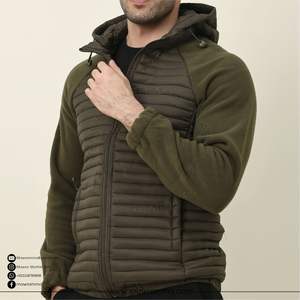 Veste hybride d'hiver haut de gamme pour hommes et femmes, logo imprimé personnalisé, manteau matelassé coupe-vent, veste hybride unisexe de haute qualité pour l'extérieur - Product Image 4