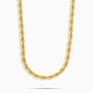 Unisex 925 Sterling Silver 22k Gold Plated Cuban <b>Chain</b> Necklace Hip Hop Everyday Wear - Product Image 2
