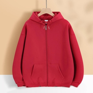 Sweat à capuche unisexe personnalisé coupe ample 100% coton, épais 400 GSM, avec motif lettre sur le devant, délavé à l'acide, effet soleil, impression 3D en relief, fermeture éclair, collection automne - Product Image 4