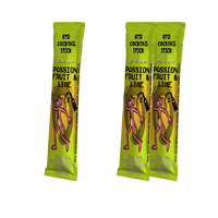 Nieuwe RTD Cocktail Stick Passievrucht Lime 10% ABV Suikerarm Premix Alcohol Cocktail Sachet Mix Sprankelend Water 65ml Hoog