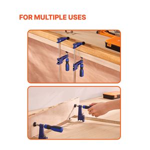 Set da 2 Morsetti a C in Ghisa da 36 Pollici, Capacità di Carico 600 Libbre, Profondità 2-1/2 Pollici, Bloccabili, per Falegnameria e Barre di Serraggio - Product Image 3