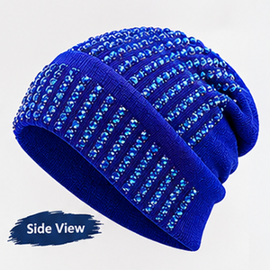 Custom <b>Satin</b> <b>Lined</b> Skull Cap <b>Beanie</b> Silk Lining Hair Care Winter Knitted Hats Plain Unisex Dome Skullcap Caps Wholesale Vendor - Product Image 1