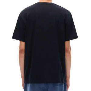 เสื้อยืดคอกลมแขนสั้นสีดำสำหรับผู้ชาย ทรงปกติ ผ้าเจอร์ซีย์คอตตอน 100% ระบายอากาศได้ดี น้ำหนัก 220 กรัม สกรีนลายตามสั่ง สไตล์ลำลอง - Product Image 2