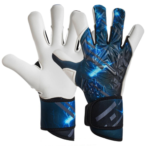 ถุงมือผู้รักษาประตูฟุตบอลมืออาชีพ หนาพิเศษ กันลื่น สำหรับผู้ชาย ผลิตจากยางลาเท็กซ์ ทนทานต่อการสึกหรอ เหมาะสำหรับการฝึกซ้อม ผลิตในประเทศปากีสถาน - Product Image 2