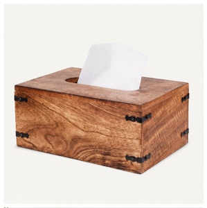 Custom Handmade Rustic Mango Wood <b>Tissue</b> Box Cover With Slide-Out Bottom Decorative Rectangular Facial <b>Tissue</b> Holder For Home - Product Image 1