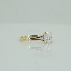 925 Sterling Silver GRA VVS Moissanite Toi Et Moi Ring Mossonite Diamond Engagement Ring Women - Product Image 4