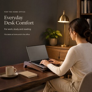 Open Frame Wooden Laptop Stand Solid Wood Notebook Riser Desk Holder for Study Home Office <b>Computer</b> Desk <b>Accessories</b> OEM - Product Image 5