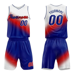 Conjunto de Uniforme de Baloncesto Personalizado de Alta Calidad, Sublimado, Sin Mangas, de Malla, con Estampado Splash, Cuello Redondo, Kit Deportivo - Product Image 4