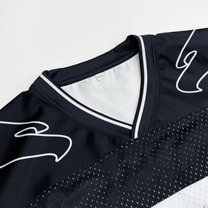 เสื้อเจอร์ซีย์อเมริกันฟุตบอลแบบยูนิเซ็กซ์สั่งทำพิเศษ ทรงโอเวอร์ไซส์ ผ้าตาข่ายระบายอากาศ แขนสั้น ทรงปกติ - Product Image 3