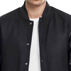 Veste universitaire pour homme avec logo personnalisé et design uni, veste universitaire pour homme - Product Image 2