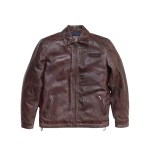 เสื้อโค้ทมอเตอร์ไซค์ลำลองสำหรับผู้ชายรุ่นใหม่ปี 2026 KJ คุณภาพสูง ผลิตจากหนัง PU แต่งสไตล์วินเทจ พร้อมซิปกันน้ำ กันลม เหมาะสำหรับฤดูหนาว คอตั้ง - Product Image 2