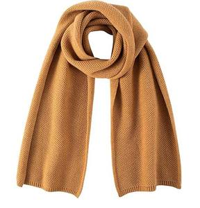 Écharpe tricotée unisexe bicolore - Cache-cou d'hiver côtelé contrastant - Accessoire de cou doux en crochet avec logo personnalisé - Product Image 6