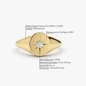 Natural Brilliant Cut Solid Gold Plated Starburst Signet <b>Ring</b> <b>925</b> Sterling <b>Silver</b> Jewellery For Women And Girls Wear In Wedding - Product Image 2