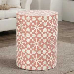 Best Quality Belladec BI-WT290 Modern Antique Bone Inlay Eco-Friendly Floor Mount Customized Console Table <b>Stool</b> Indian Handmade - Product Image 1